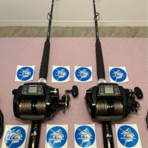 2 Tanacom 1000 Electric reels and rods